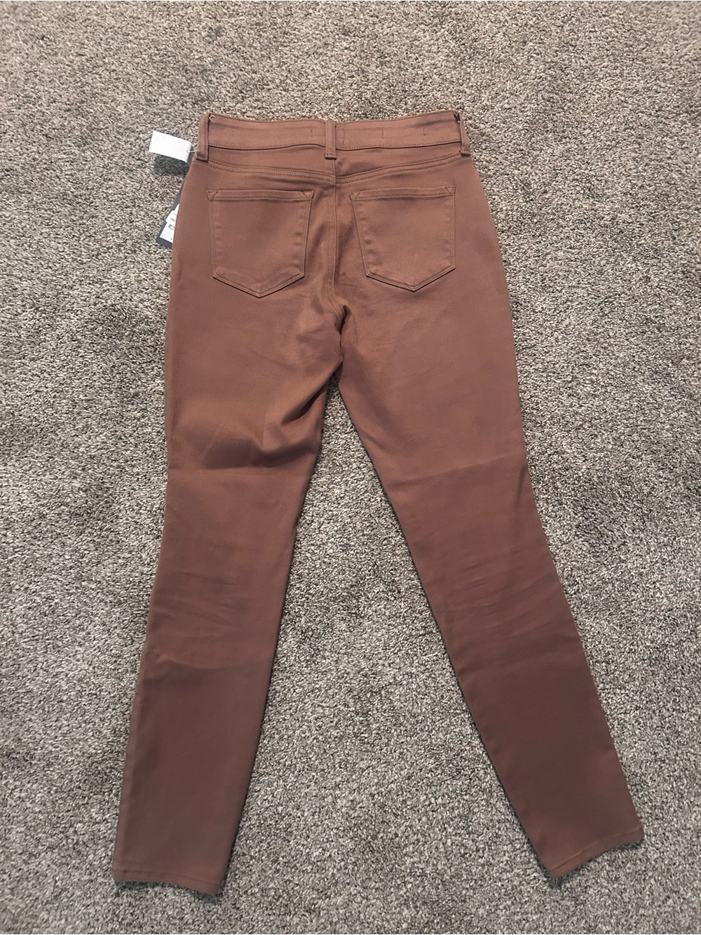 NYDJ Slim Straight Skinny Jeans in Rust